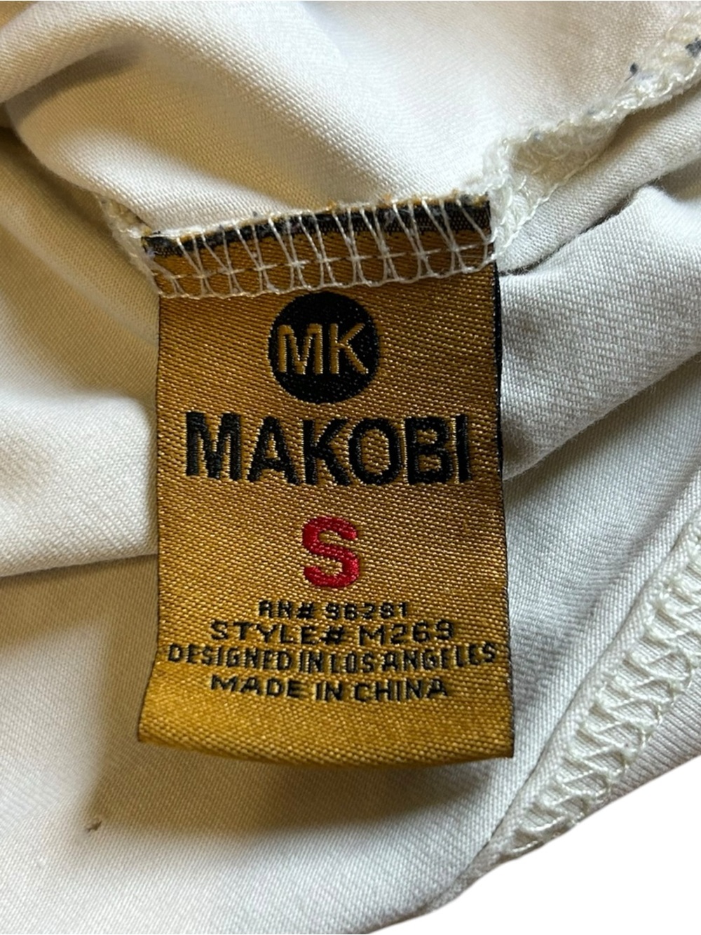 Makobi Trust Issues Graphic Tee White Small Streetwear Y2K - Picture 6 of 13